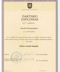 Buy college degree from The Mykolo Romerio Universitetas