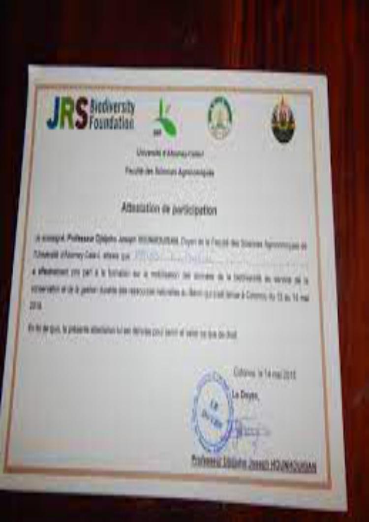 buy degree from the Université d'Abomey-Calavi