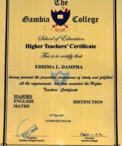Buy Degree From the University of the Gambia