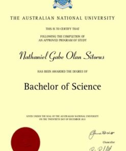 Buy college degree from the Australian National University