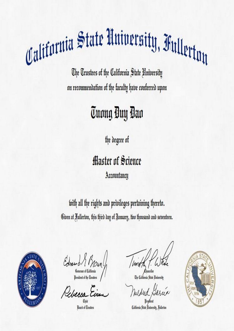 Buy college degree from The California State University, Fullerton
