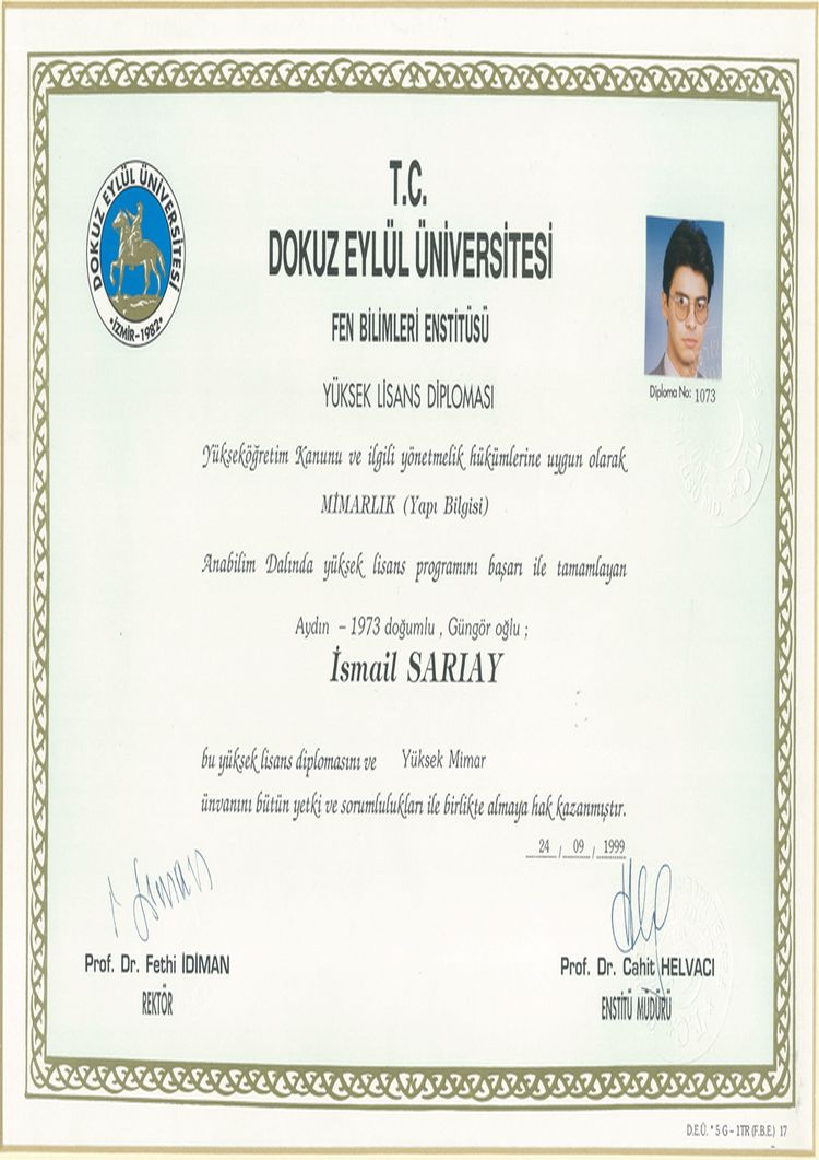 Buy college degree from the Dokuz Eylül Üniversitesi
