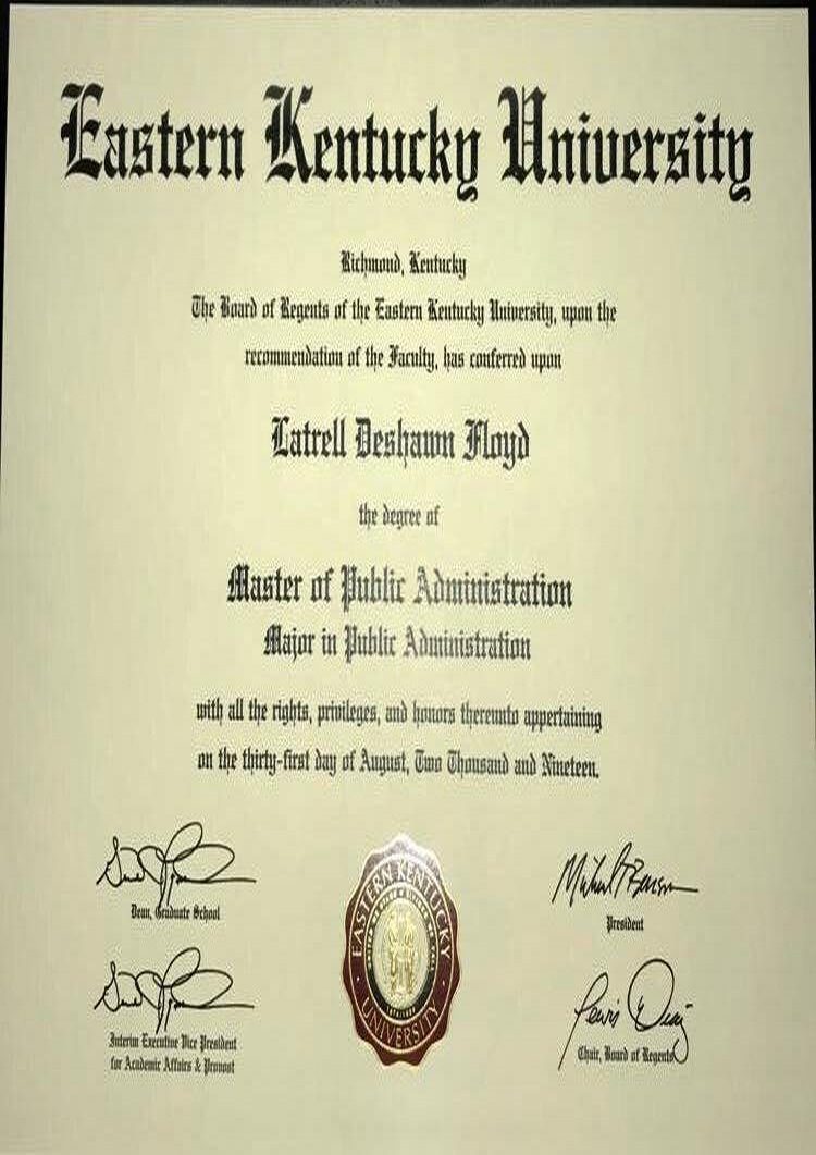 Buy college degree from The Eastern Kentucky University