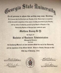 Buy college degree from The Georgia State University