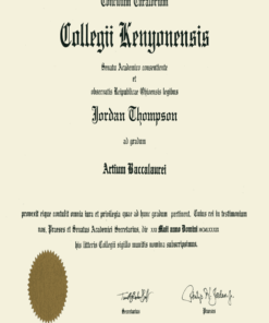 Buy college degree from The Kenyon College