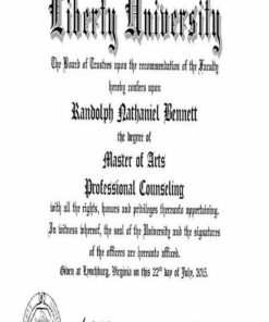 Buy college degree from The Liberty University