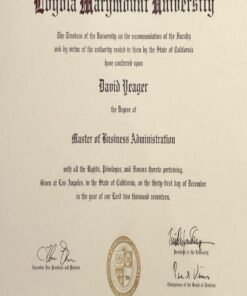 Buy college degree from The Loyola Marymount University