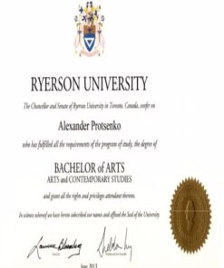 Buy college degree from the Ryerson University