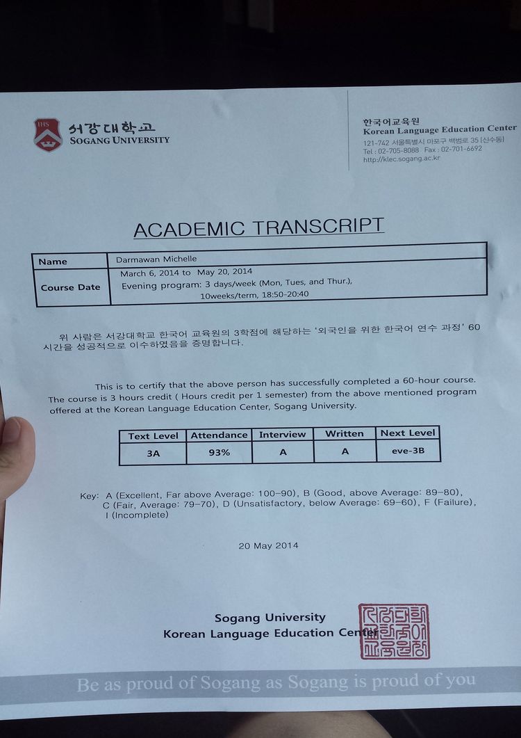 Buy college degree from the Sogang University