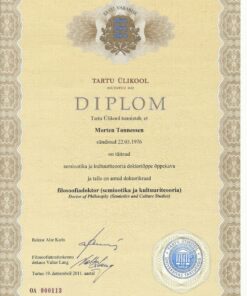 Buy college degree from The Tartu Ülikool