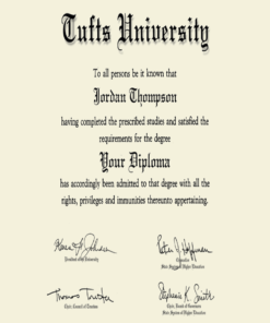 Buy college degree from The Tufts University