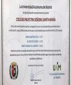 Buy college degree from the Universidad Autónoma de Madrid