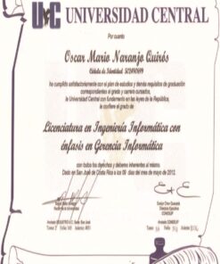 Buy college degree from The Universidad Nacional