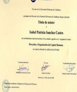 Buy college degree from the Universidad Politécnica de Cataluña