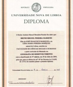 Buy college degree from the Universidade de Lisboa