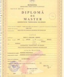 Buy college degree from the Universitatea Transilvania din Brasov