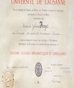 Buy college degree from the Université de Lausanne