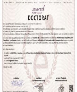 Buy college degree from The Université Paris-Saclay