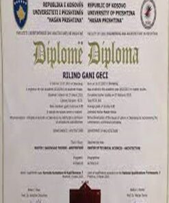 Buy college degree from the Universiteti i Prishtinës