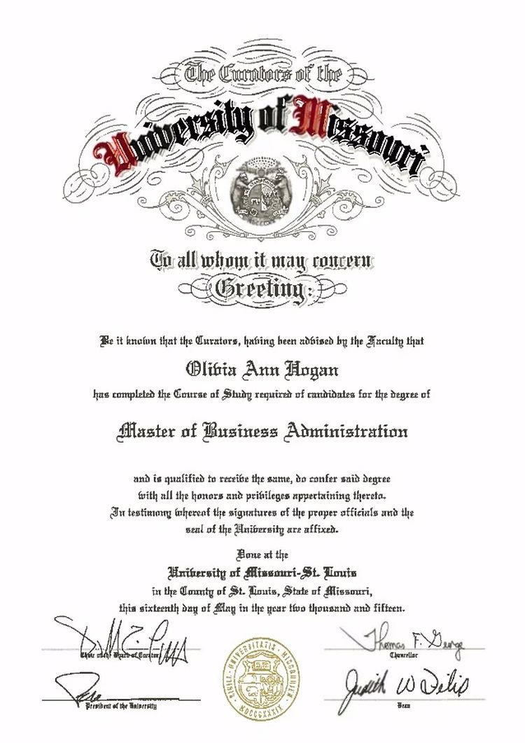 Buy college degree from The University of Missouri-St. Louis