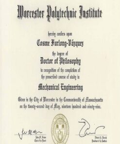 Buy college degree from The Worcester Polytechnic Institute