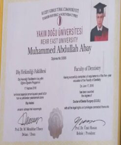 Buy college degree from The Yakin Dogu Üniversitesi