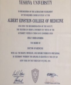 Buy college degree from The Yeshiva University