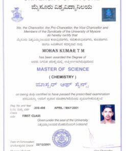 Buy college degree from The University of Mysore