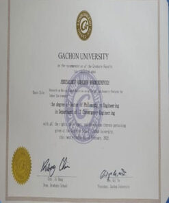 Buy Transcript Certificate from the Gachon University