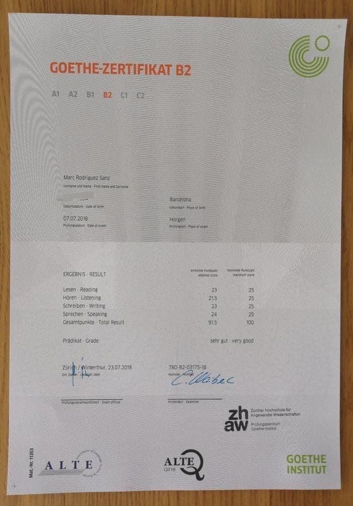 Buy German language Test Goethe B2 from The Goethe Institut Germany