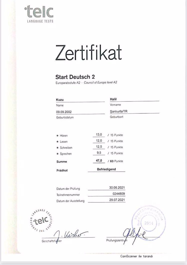 Buy German language Test Telc A2 from The Telc Institut Germany
